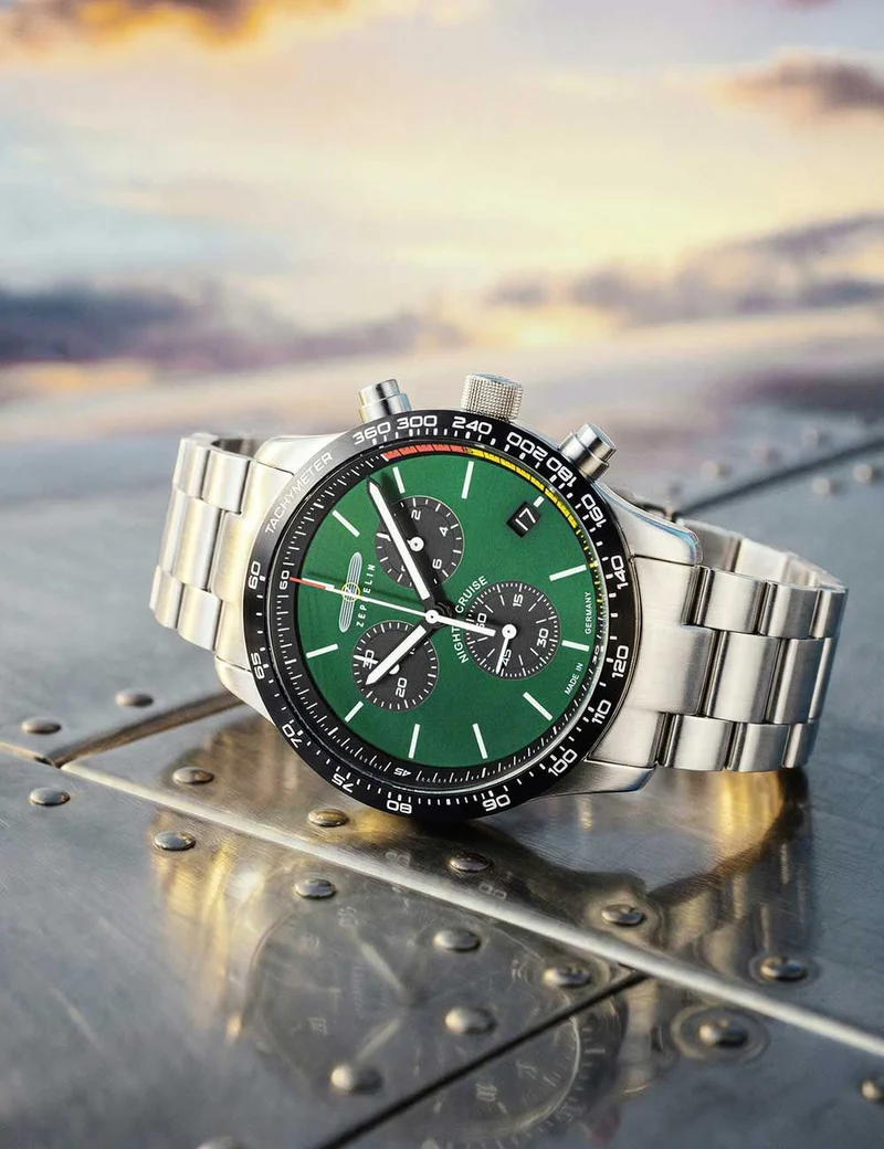 Zeppelin Night Cruise 7288M-4 Herrenuhr • Chronograph • 10 ATM wasserdicht