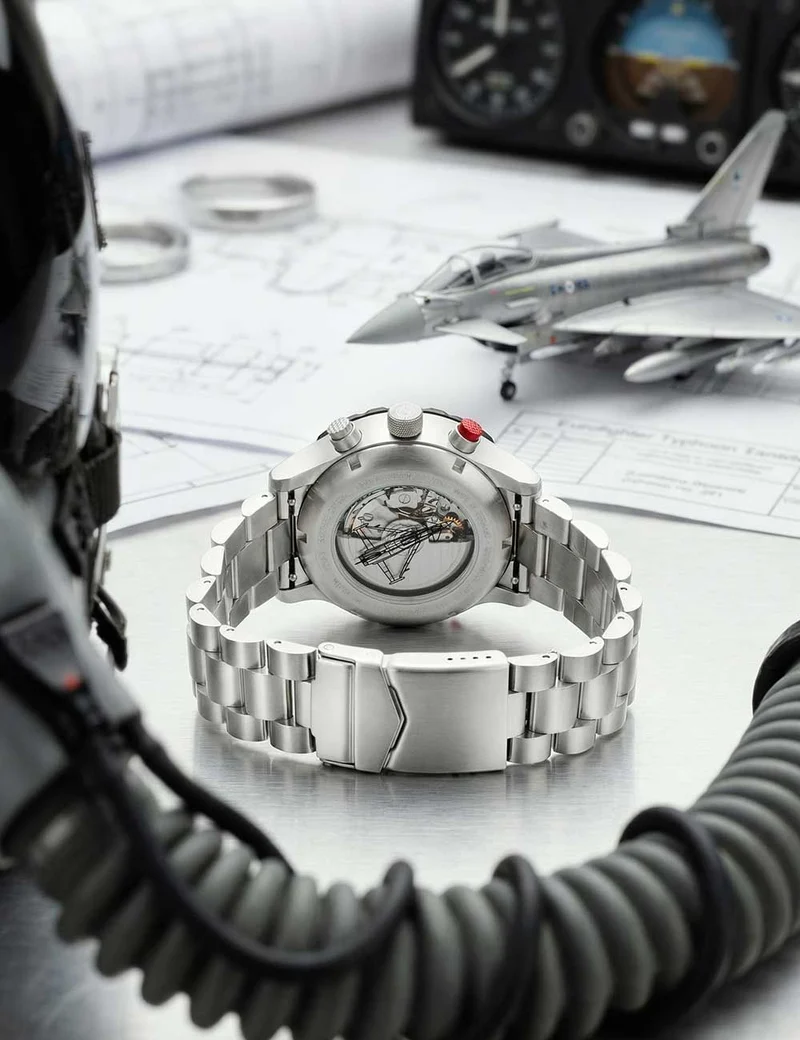 Zeppelin Eurofighter Typhoon 7218M-3 Herrenuhr Blau • Automatikwerk • Limited Edition