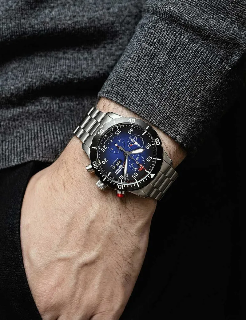 Zeppelin Eurofighter Typhoon 7218M-3 Herrenuhr Blau • Automatikwerk • Limited Edition