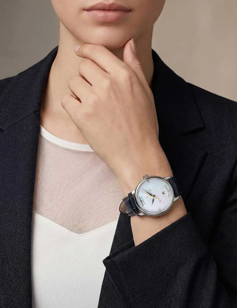 Zeppelin Luna 7131-3 Damenuhr Blau • 5 ATM wasserdicht • Elegantes Quarzwerk