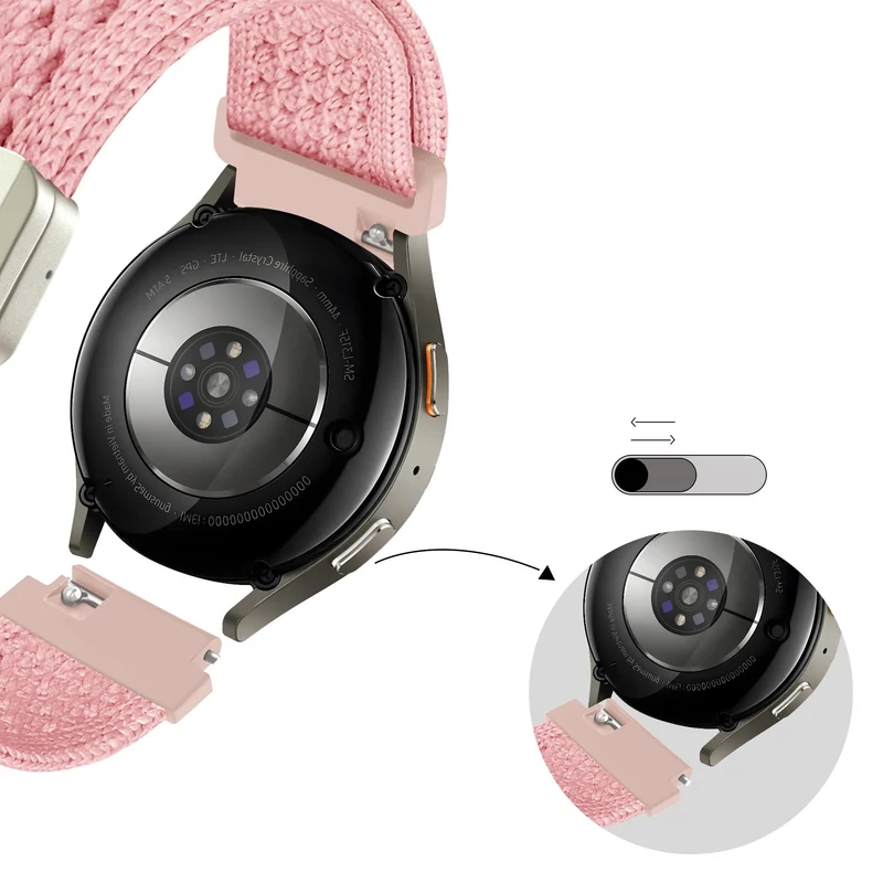Bandz Zenwatch Venice Pro 2 Vintage Nylonarmband (Rosa)