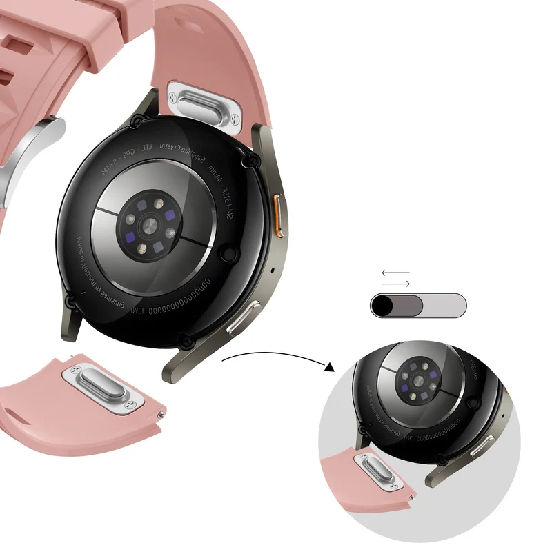 Bandz Zenwatch Venice Pro Silikonarmband 'Easy Fit' (Rosa)