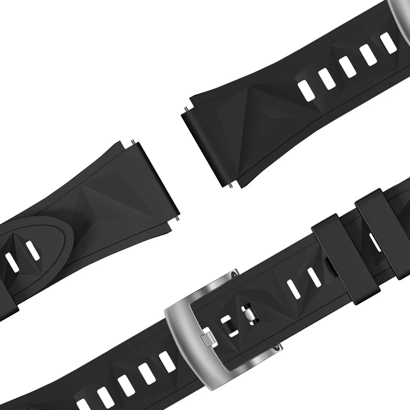 Bandz Zenwatch Venice Pro Silikonarmband 'Easy Fit' (Schwarz)