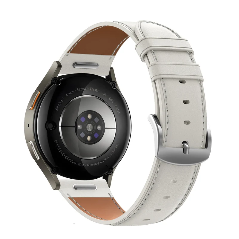 Bandz Zenwatch Venice Pro 2 Lederarmband 'Easy Fit' (Weiß)