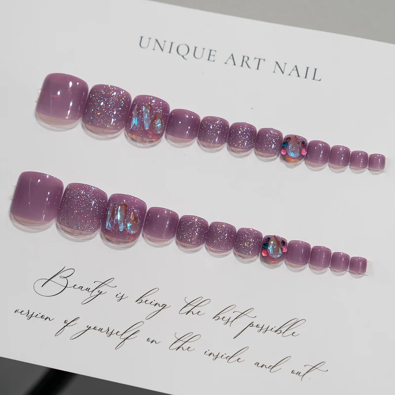 Dekorative Gel Pediküre Nagelkunst