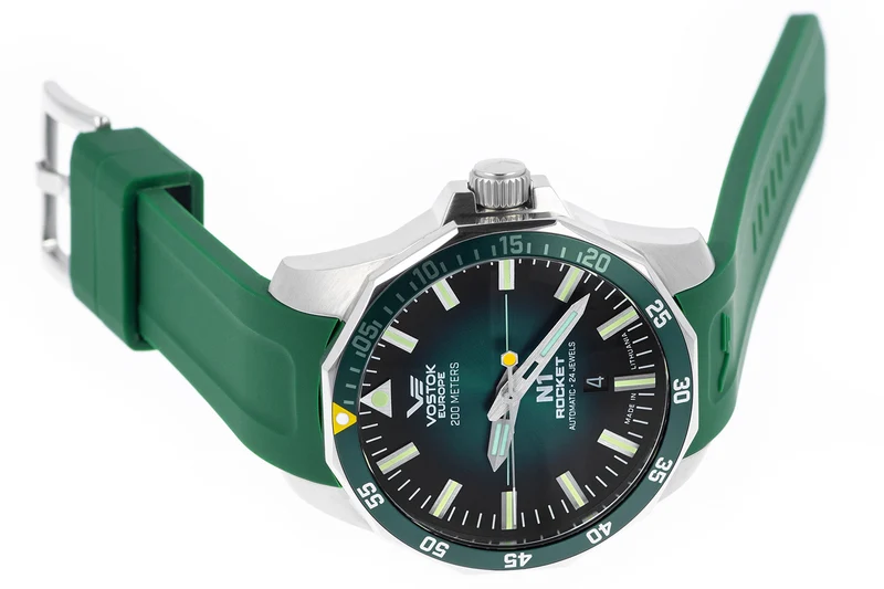 Vostok Europe Rocket N1 NH35A-225A710-SIGRE Herren Armbanduhr Grün • Automatikwerk • Limitierte Edition