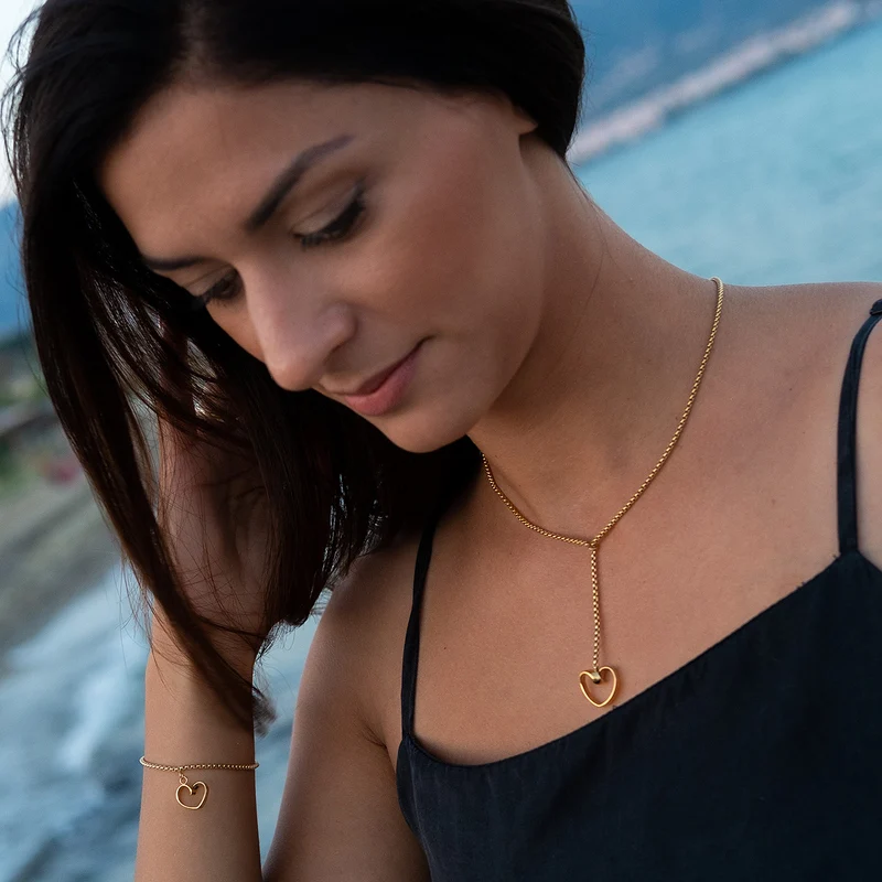 M&M Halskette Fine Line Gold | Modell 394