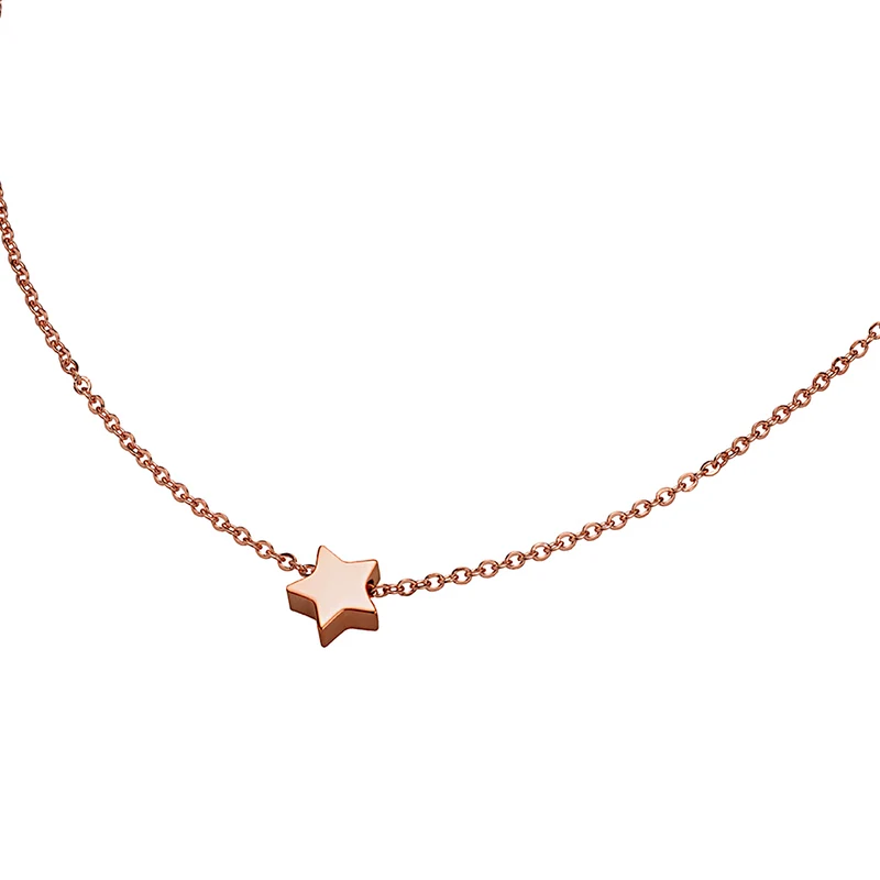 M&M Halskette Fine Line Rosé | Modell 216