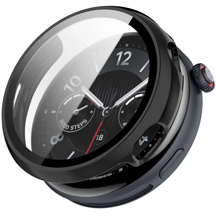Schützend vivo Watch 5 Hülle mit Displayschutz in Glas und Silikon