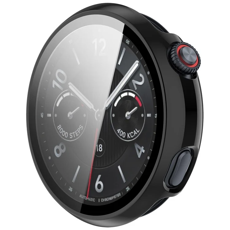 Schützend vivo Watch 5 Hülle mit Displayschutz in Glas und Silikon