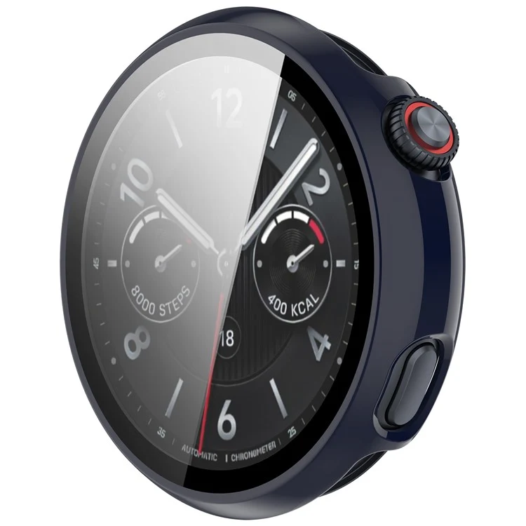 Schützend vivo Watch 5 Hülle mit Displayschutz in Glas und Silikon