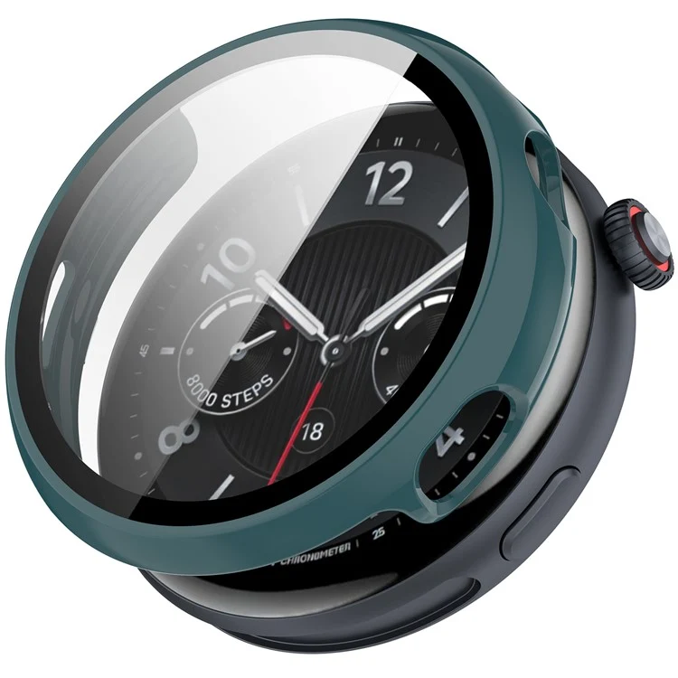 Schützend vivo Watch 5 Hülle mit Displayschutz in Glas und Silikon