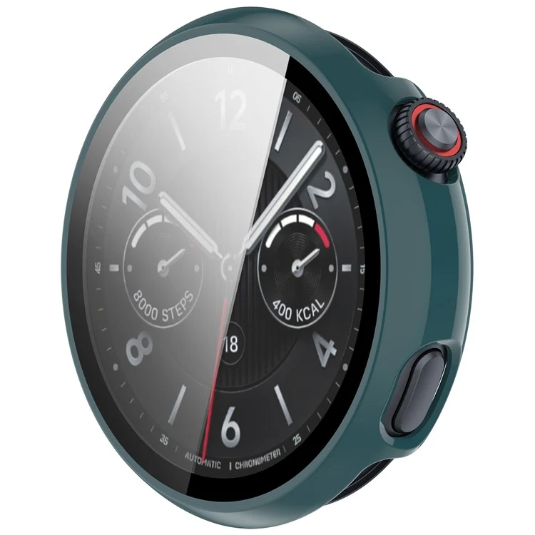 Schützend vivo Watch 5 Hülle mit Displayschutz in Glas und Silikon