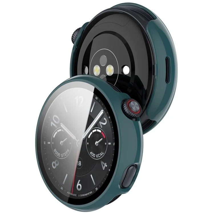 Schützend vivo Watch 5 Hülle mit Displayschutz in Glas und Silikon