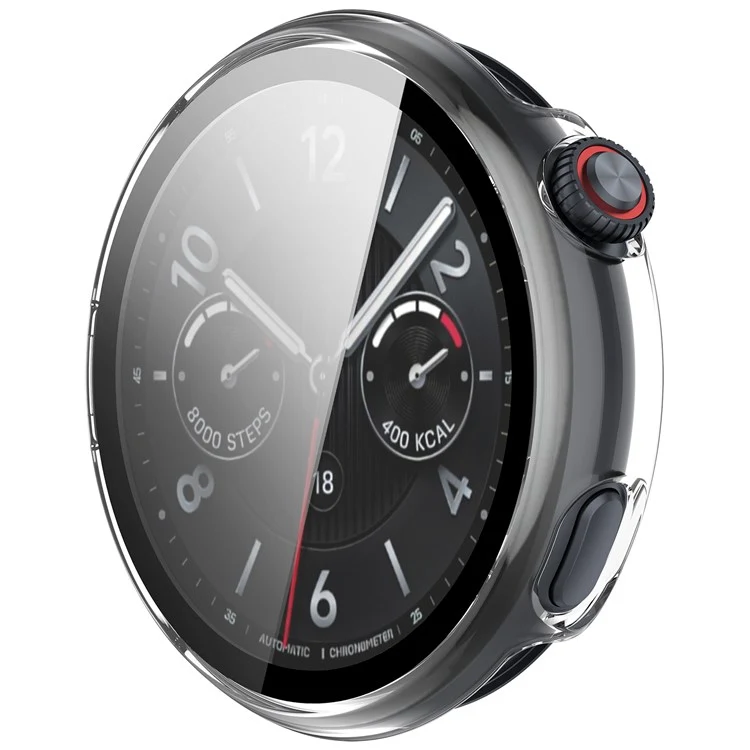 Schützend vivo Watch 5 Hülle mit Displayschutz in Glas und Silikon