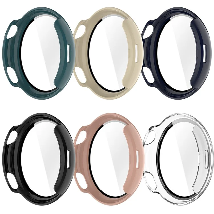 Schützend vivo Watch 5 Hülle mit Displayschutz in Glas und Silikon