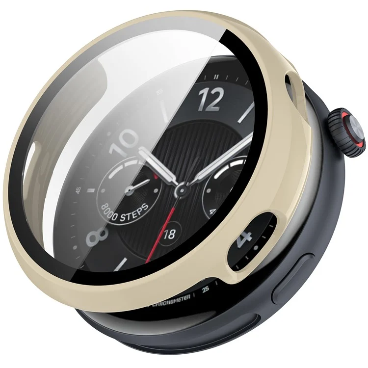 Schützend vivo Watch 5 Hülle mit Displayschutz in Glas und Silikon