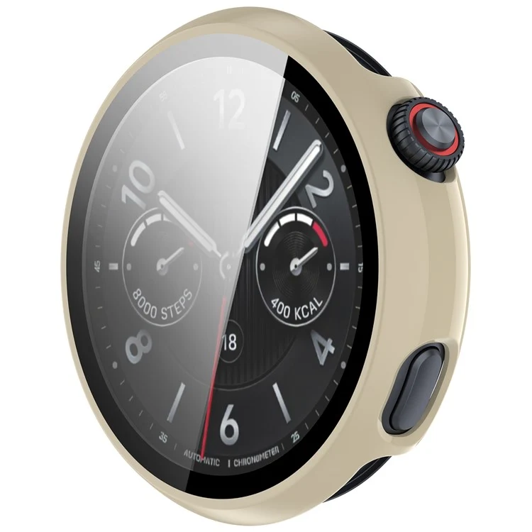 Schützend vivo Watch 5 Hülle mit Displayschutz in Glas und Silikon