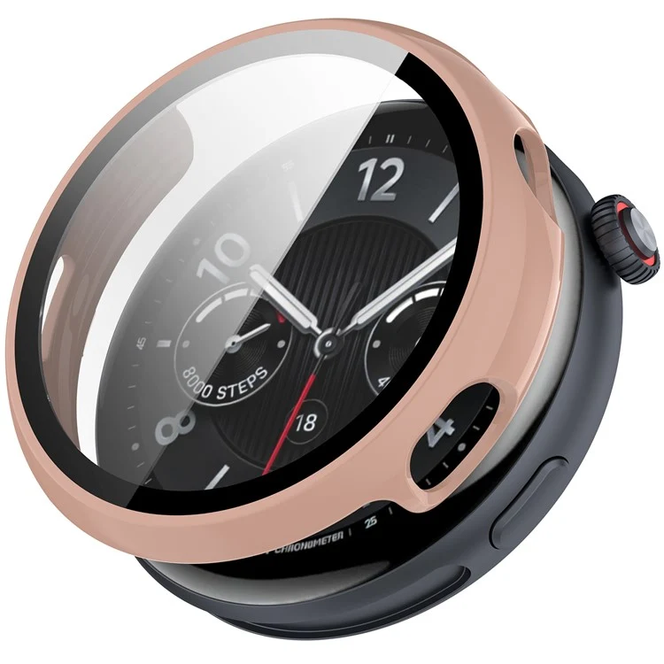 Schützend vivo Watch 5 Hülle mit Displayschutz in Glas und Silikon