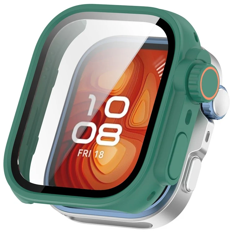 Mega Stylisch Huawei Watch Fit 4 Hülle mit Displayschutz in Glas und Silikon