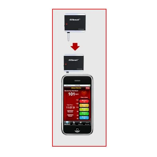 60beat Heart Rate RX Receiver/ Dongle für iPhone inkl. Brustgurt
