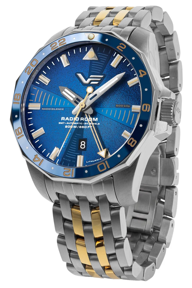 Vostok Europe Radio Room NH34-224A793 Herrenuhr Automatik • Saphirglas GMT • 20 Bar Wasserdicht