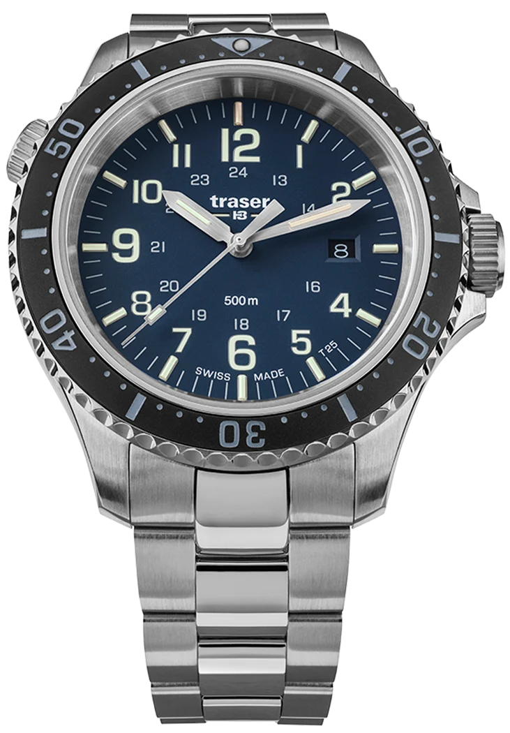 Traser H3 P67 Diver Blue Special Set 109373 Herrenuhr Blau • Schweizer Quarzwerk • 50 Bar Wasserdicht
