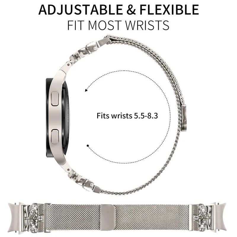 Entzückend Samsung Galaxy Watch 7 40mm / Samsung Galaxy Watch 7 44mm Metall Universell Armband