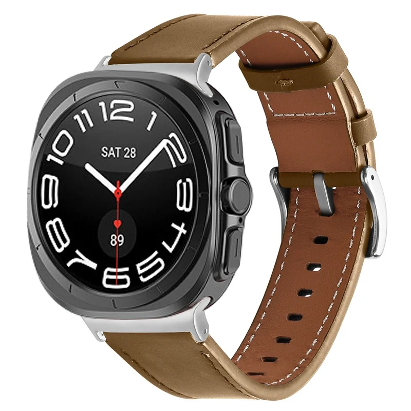 Unglaublich Bequem Samsung Smartwatch Echtes Leder Universell Armband