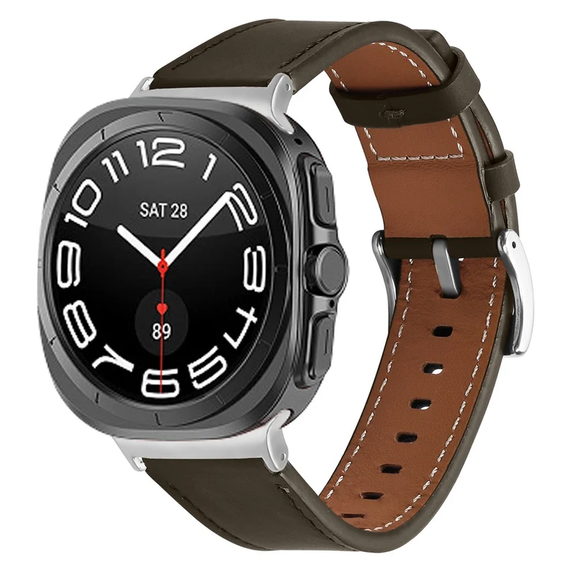 Unglaublich Bequem Samsung Smartwatch Echtes Leder Universell Armband