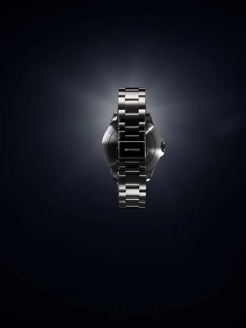 Withings ScanWatch Nova HWA10-model 9-All-Int Herren Smartwatch Schwarz • Hybride Smartwatch • 10 ATM wasserdicht