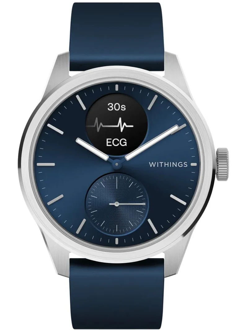 Withings ScanWatch 2 HWA10-Model-12-All-Int Herrenuhr Schwarz • Hybrid-Smartwatch mit EKG • Saphirglas