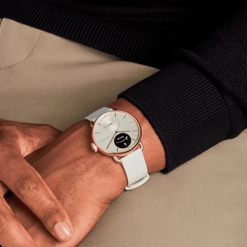Withings ScanWatch 2 HWA10-MODEL 3-ALL Damen Armbanduhr Roségold • GPS und EKG • Gesundheitsüberwachung