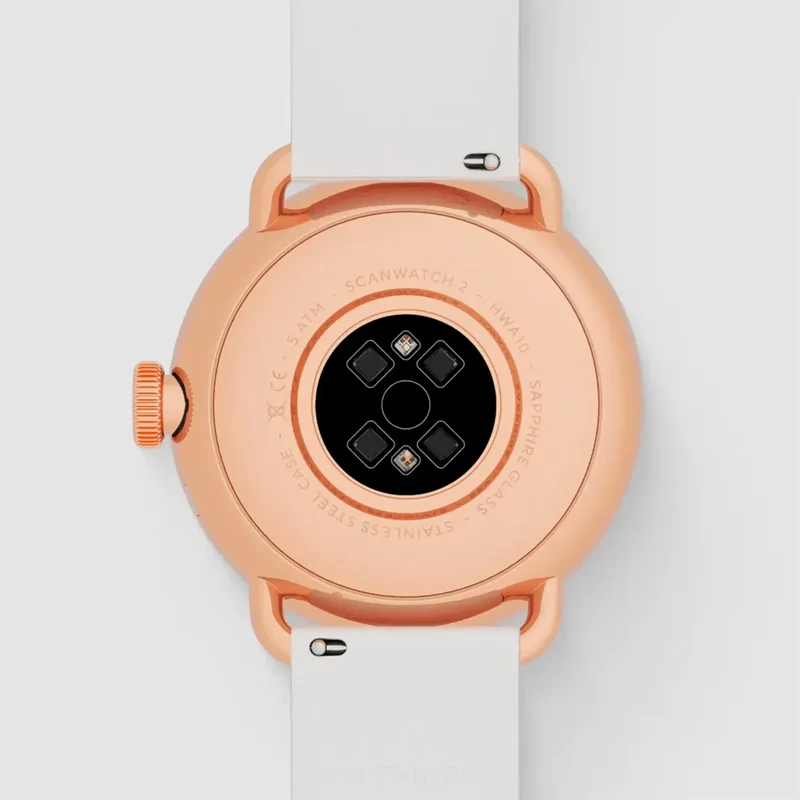 Withings ScanWatch 2 HWA10-MODEL 3-ALL Damen Armbanduhr Roségold • GPS und EKG • Gesundheitsüberwachung
