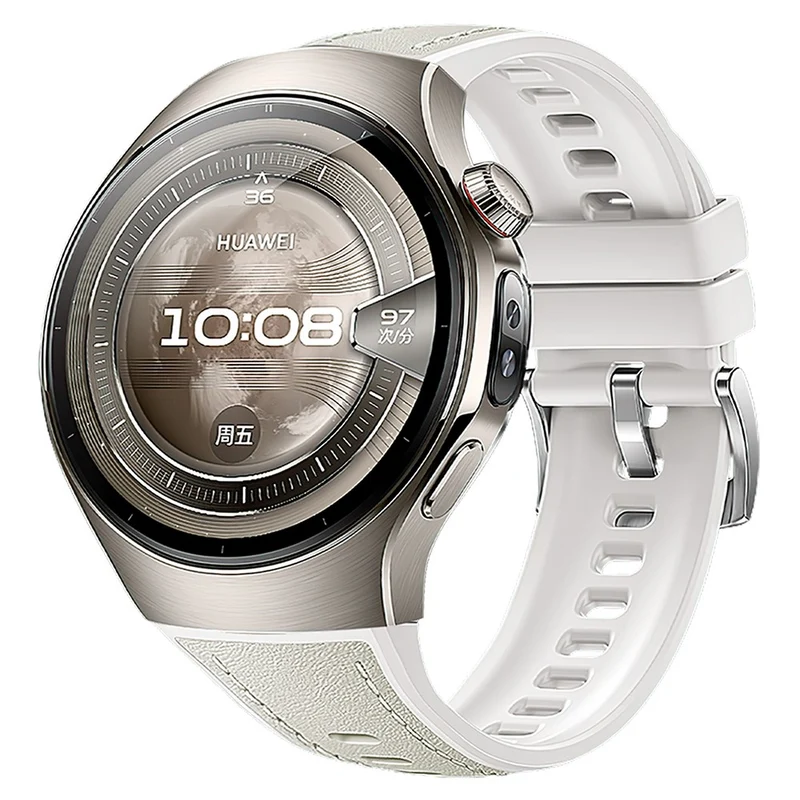 Sehr Cool Huawei Watch 5 46mm Echtes Leder Armband
