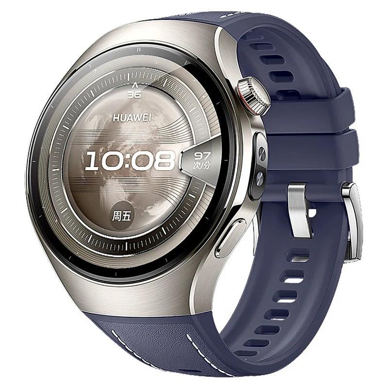 Sehr Cool Huawei Watch 5 46mm Echtes Leder Armband