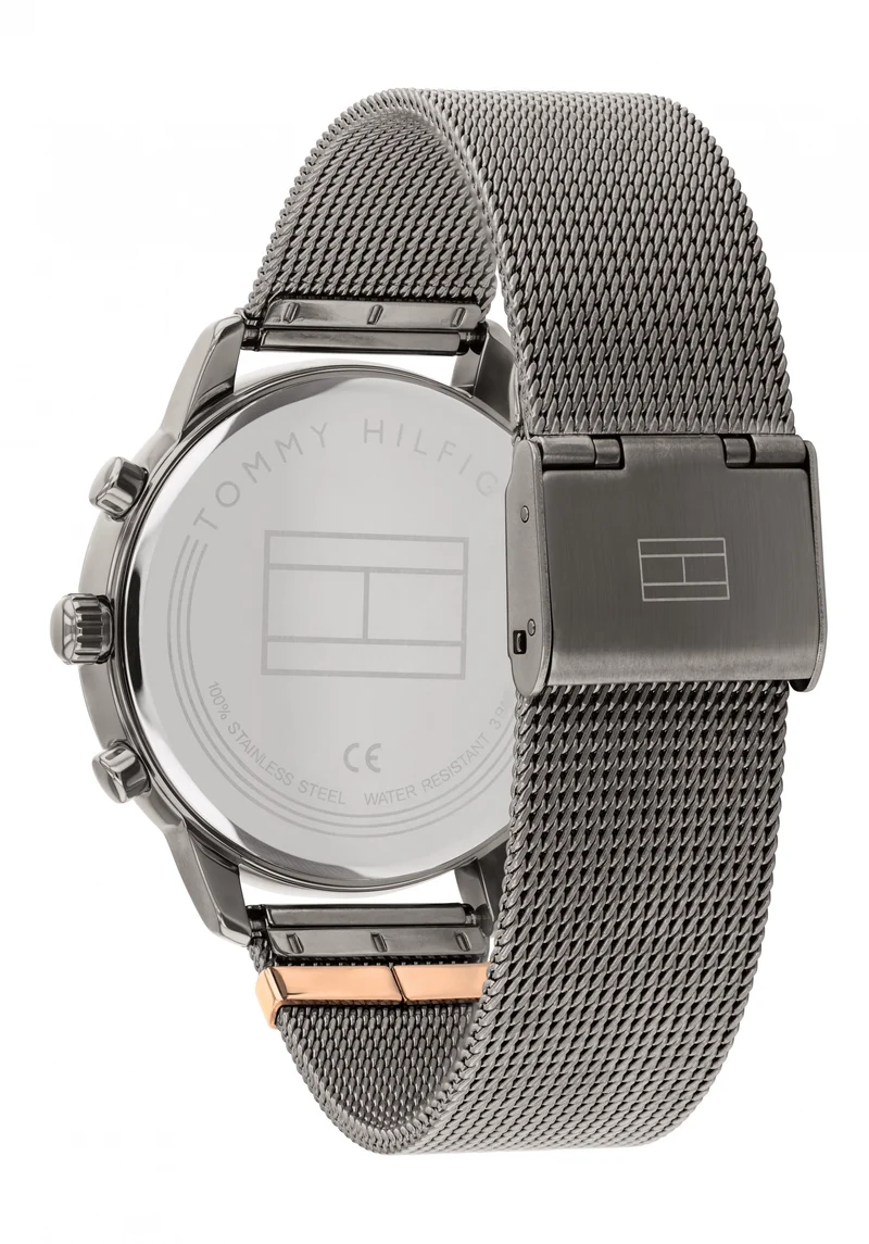 Tommy Hilfiger Blake Casual Damenuhr Anthrazit • Quarzwerk • Lässiger Casual-Stil