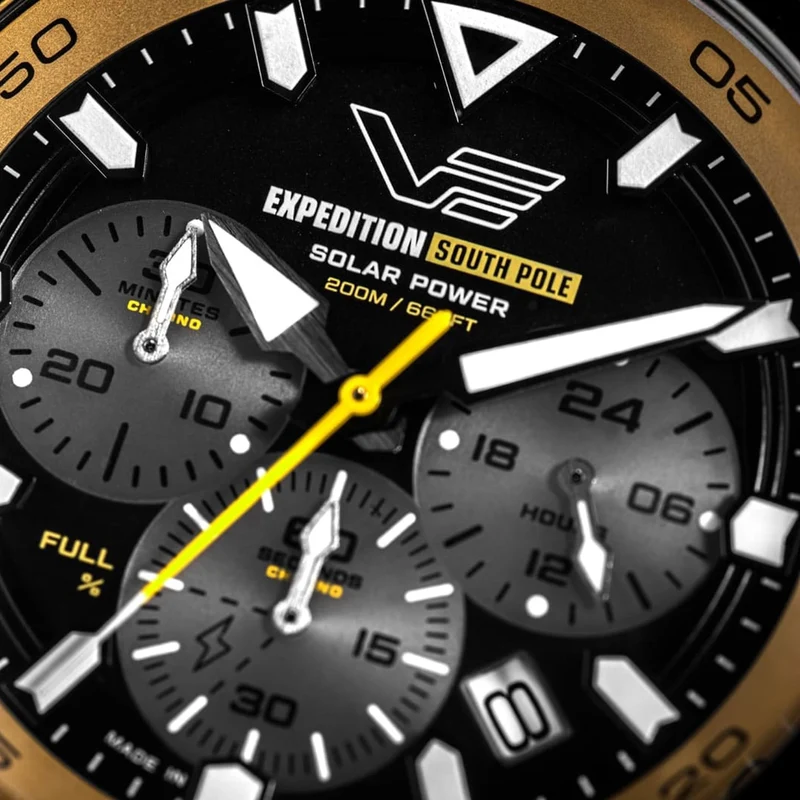 Vostok Europe Expedition South Pole Chrono VR42-592C763_GRY Herrenuhr Grau/Schwarz • Chronograph • Quarzwerk