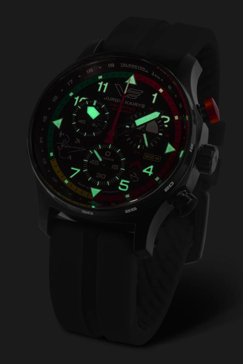 Vostok Europe Jurgis Kairys Unlimited Aerobatics VK68-592C775B Herren • Quarz-Chronograph • Limitierte Pilotenkollektion
