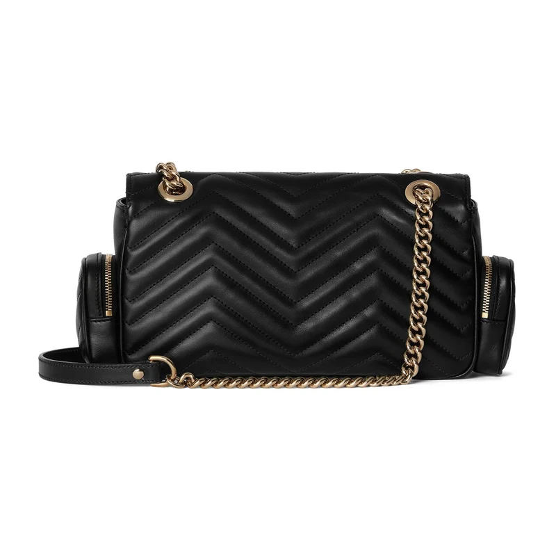 Gucci Schultertasche GG Marmont Multi-Pocket Schwarz 795228AADPJ1000