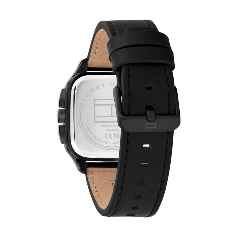 Tommy Hilfiger 1792220 Herren Armbanduhr Schwarz • Multifunktionswerk • 5 BAR Wasserdicht