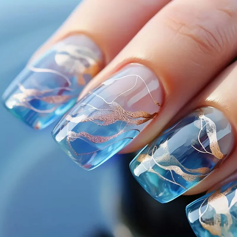 Künstlerische Transparente Acryl-Nagelspitzen