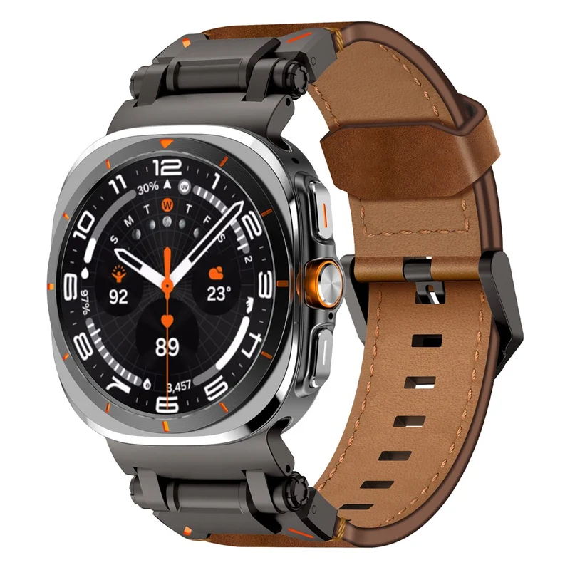 Absolut Bequem Samsung Galaxy Watch Ultra 47mm Kunstleder Armband