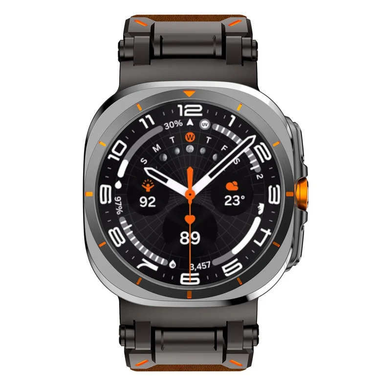 Absolut Bequem Samsung Galaxy Watch Ultra 47mm Kunstleder Armband