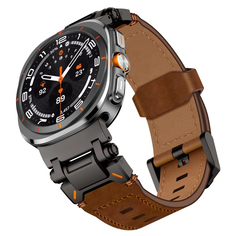 Absolut Bequem Samsung Galaxy Watch Ultra 47mm Kunstleder Armband