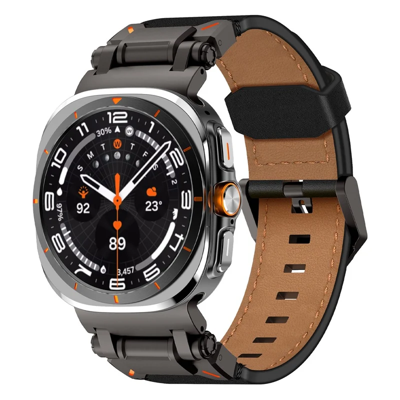 Absolut Bequem Samsung Galaxy Watch Ultra 47mm Kunstleder Armband