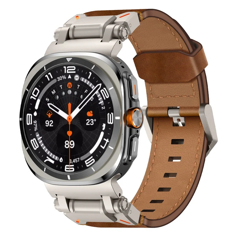 Absolut Bequem Samsung Galaxy Watch Ultra 47mm Kunstleder Armband
