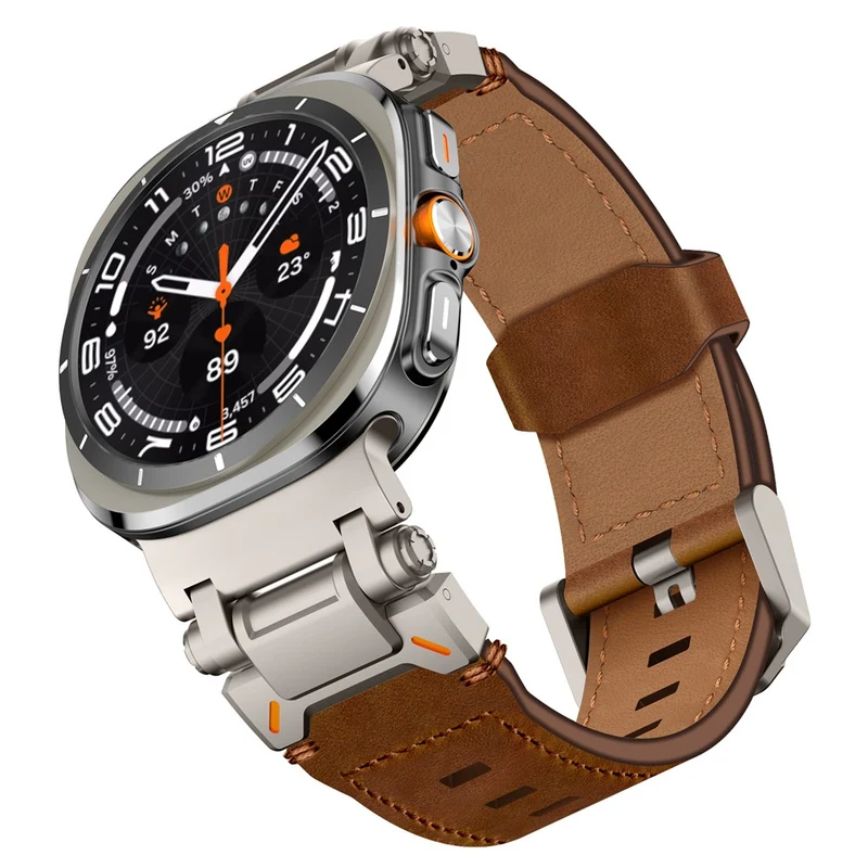 Absolut Bequem Samsung Galaxy Watch Ultra 47mm Kunstleder Armband