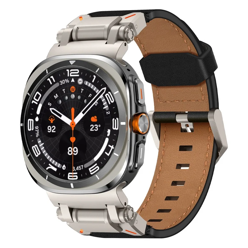 Absolut Bequem Samsung Galaxy Watch Ultra 47mm Kunstleder Armband