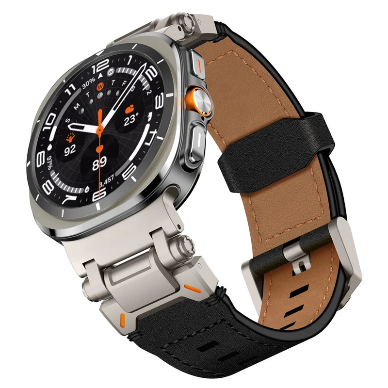 Absolut Bequem Samsung Galaxy Watch Ultra 47mm Kunstleder Armband